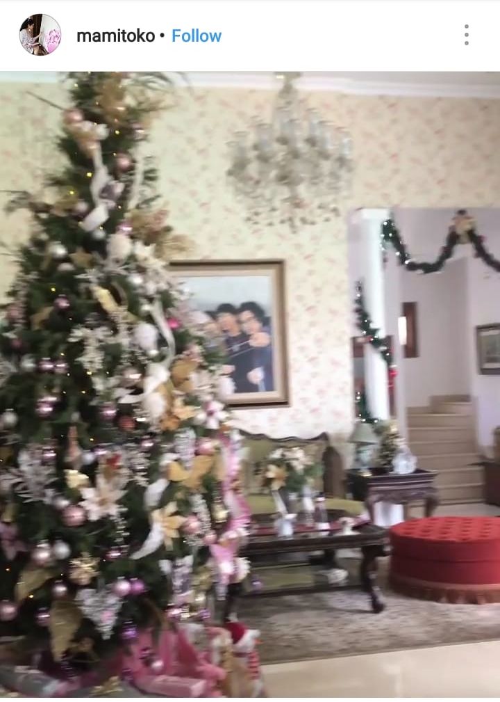 Dekorasi Natal di Rumah Hotma Sitompul 