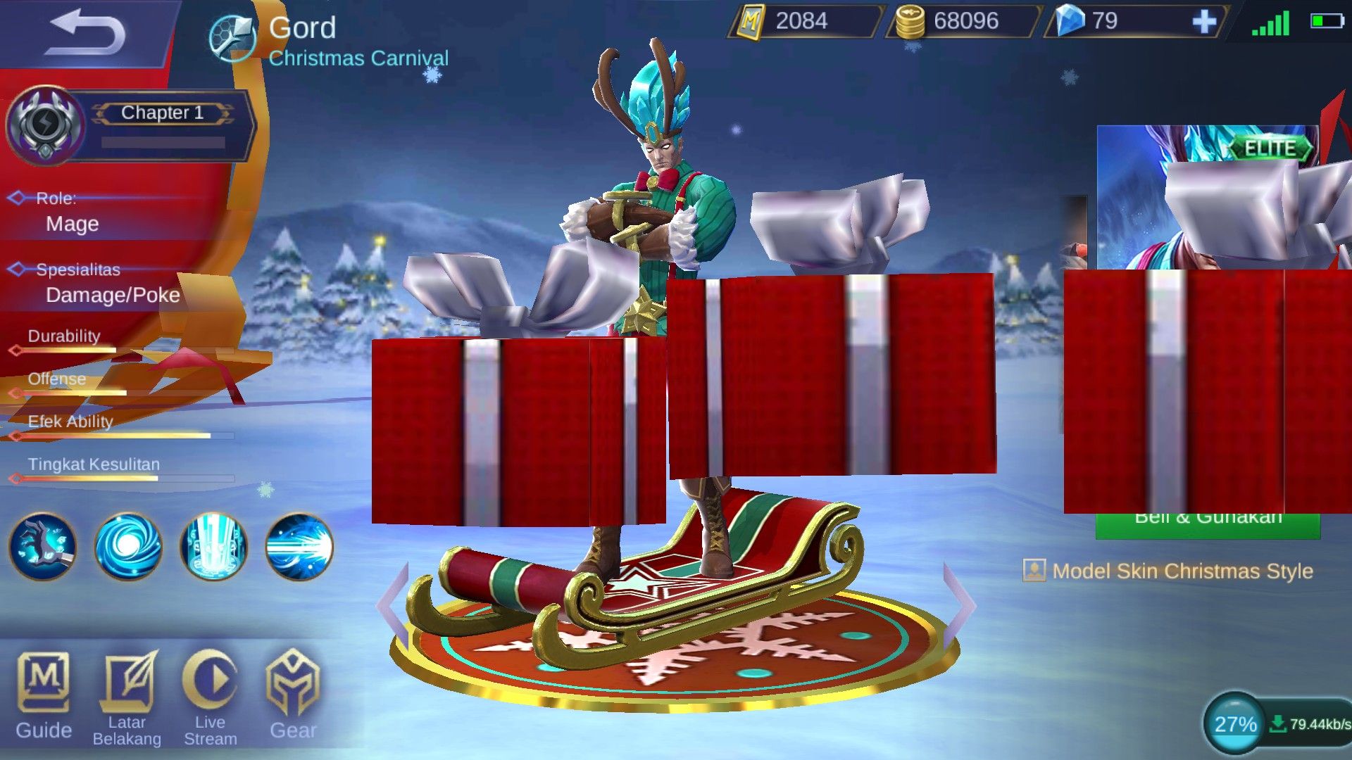 Gord Mobile Legends skin Christmas Carnival