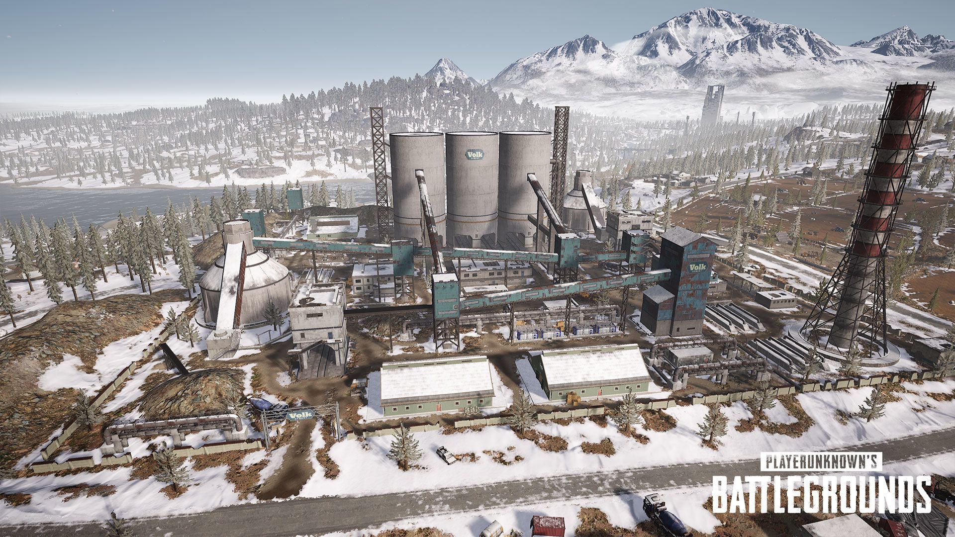 Cement Factory di Peta Vikendi PUBG