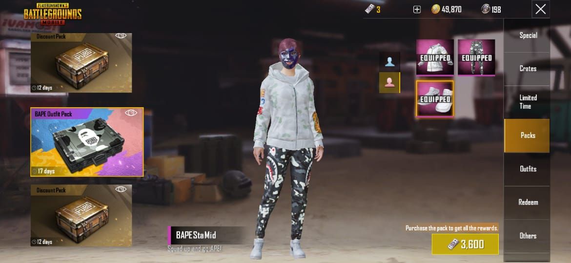 Asik! Skin BAPE Rilis Lagi dan Skin SCAR-L Diskon 85% di PUBG Mobile -  Semua Halaman - Grid Games