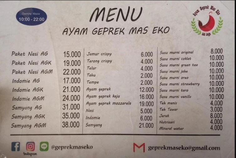 Review Ayam Geprek Mas Eko Ayam Geprek Banyak Cabang Enak Atau Semua Halaman Sajian Sedap