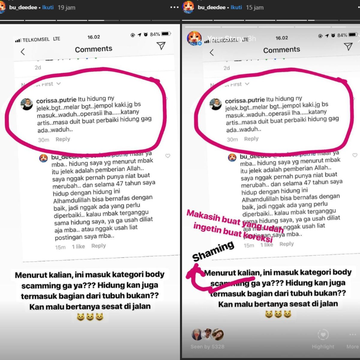 Balasan bijak Dian Nitami pada orang yang menghujatnya