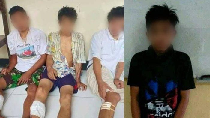 Pelaku pemerkosaan seorang siswi SMP di Lombok Timur, Nusa Tenggara Barat (NTB). Korban yang berinisial EA ini tewas setelah diperkosa secara bergilir oleh pacar dan 3 pelaku lainnya.