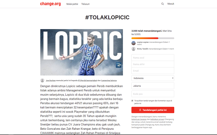 Petisi #TOLAKLOPICIC