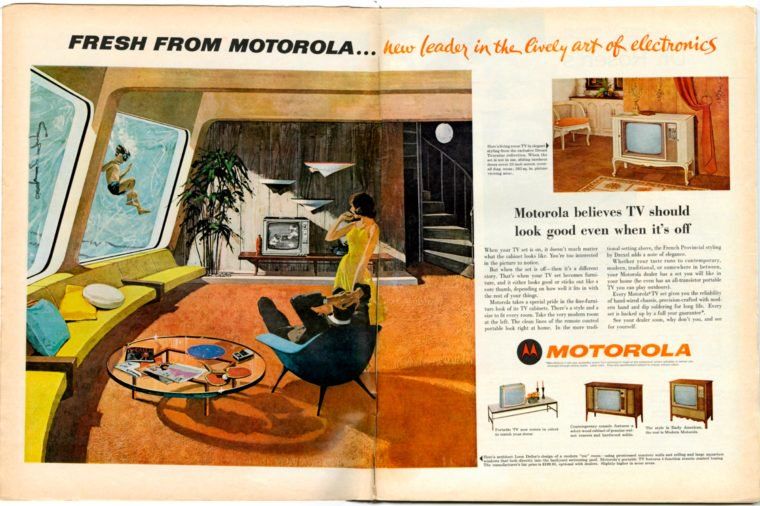 Iklan peralatan rumah di majalah pada masa lalu