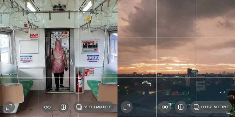 Ilustrasi Grid di Aplikasi Edit Foto