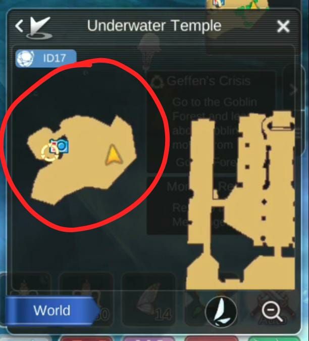 Map Underwater Temple