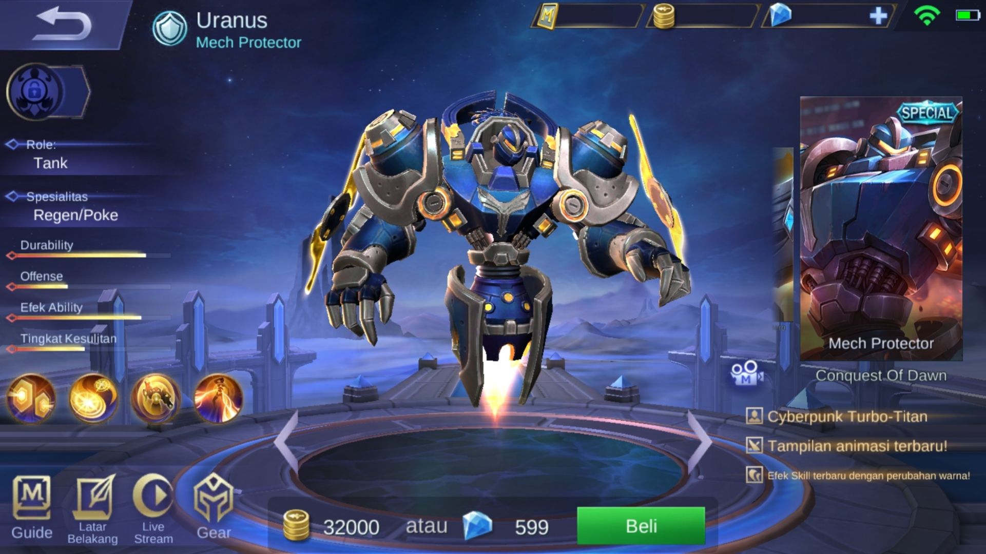 Skin Uranus, Mech Protector