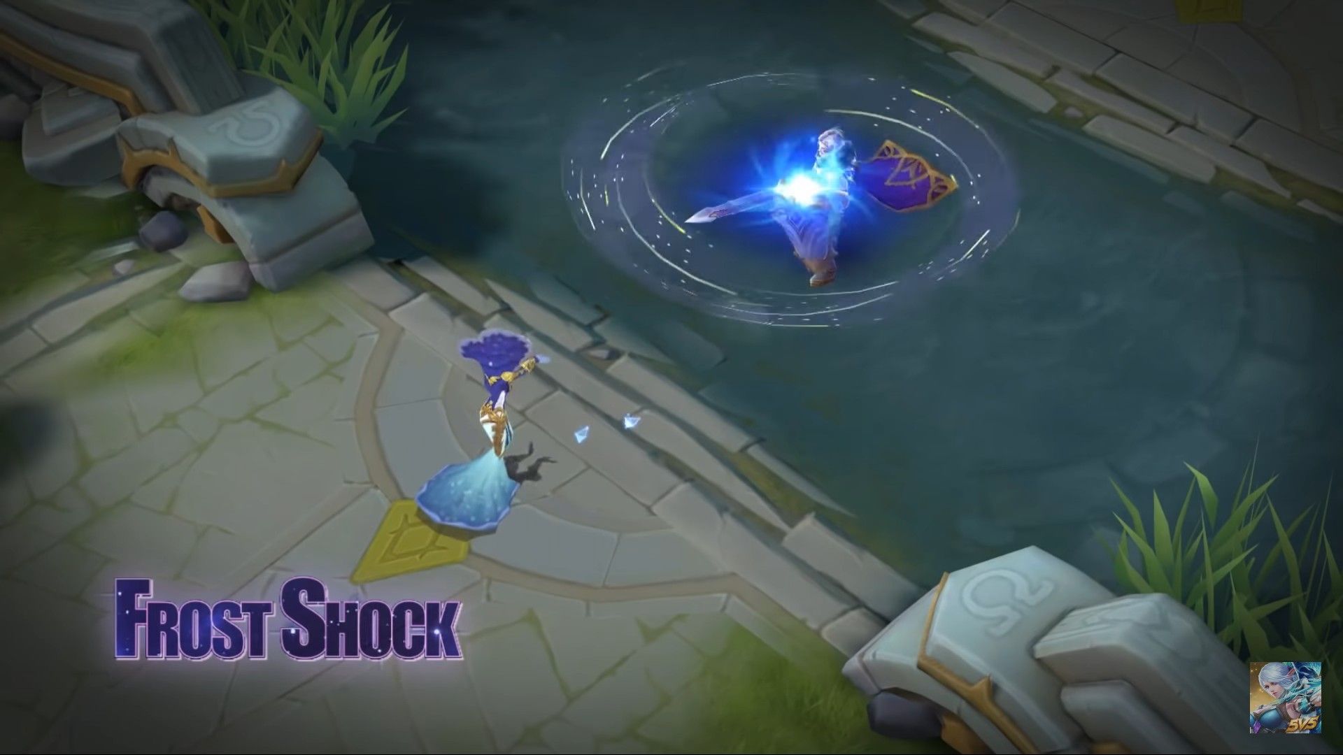Skill Frost Shock Aurora dalam skin Aquarius