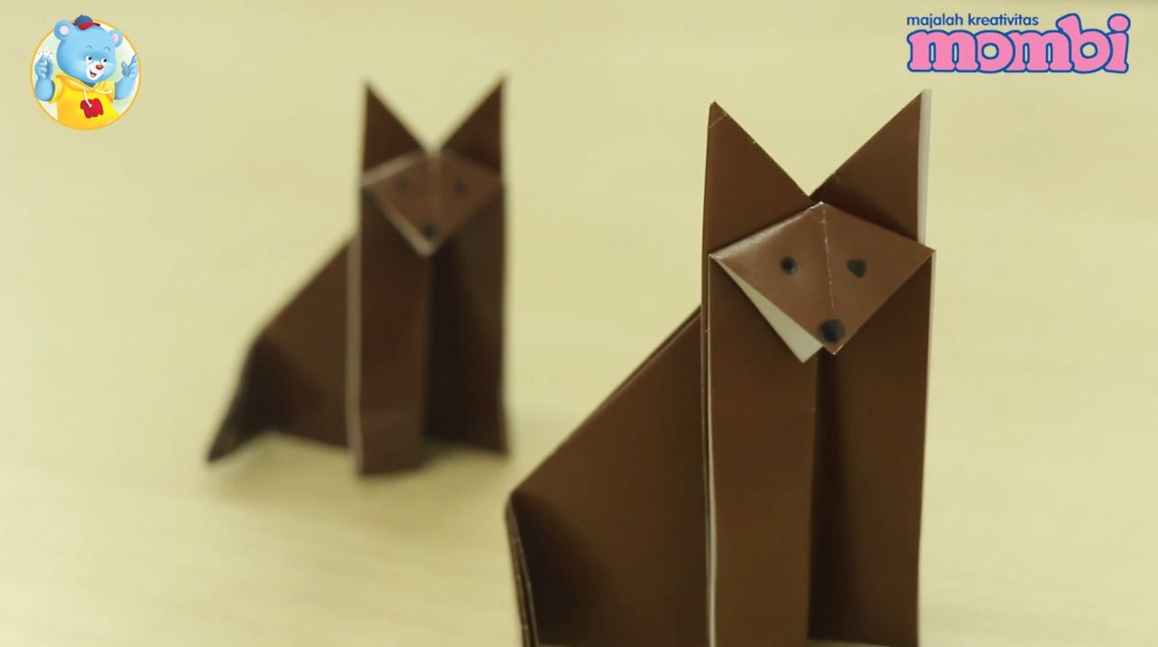 Kreasi Membuat Origami Rubah Yang Lucu Dan Mudah Ikuti Caranya