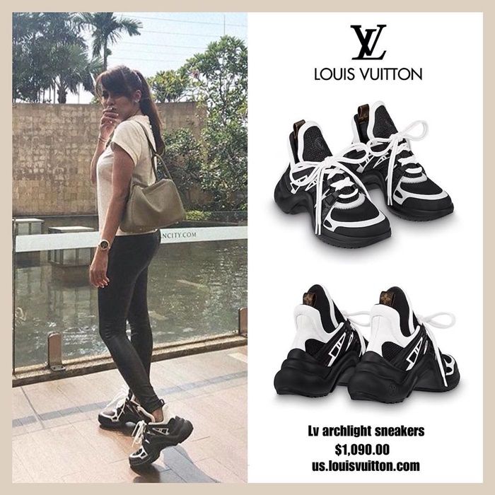 Gaya 7 Artis Indonesia Pakai Dad Sneakers Louis Vuitton Rp 15 Juta