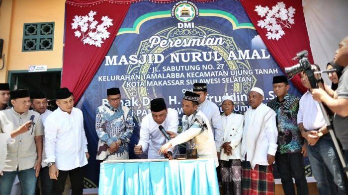 Suana soft opening Masjid Nurul Amal September tahun lalu.
