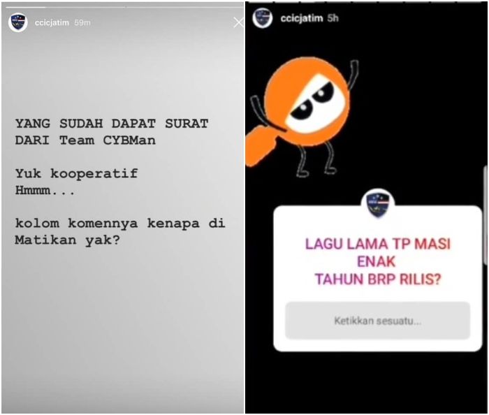 CCIC Polda Jatim mengunggah lagu Aura Kasih