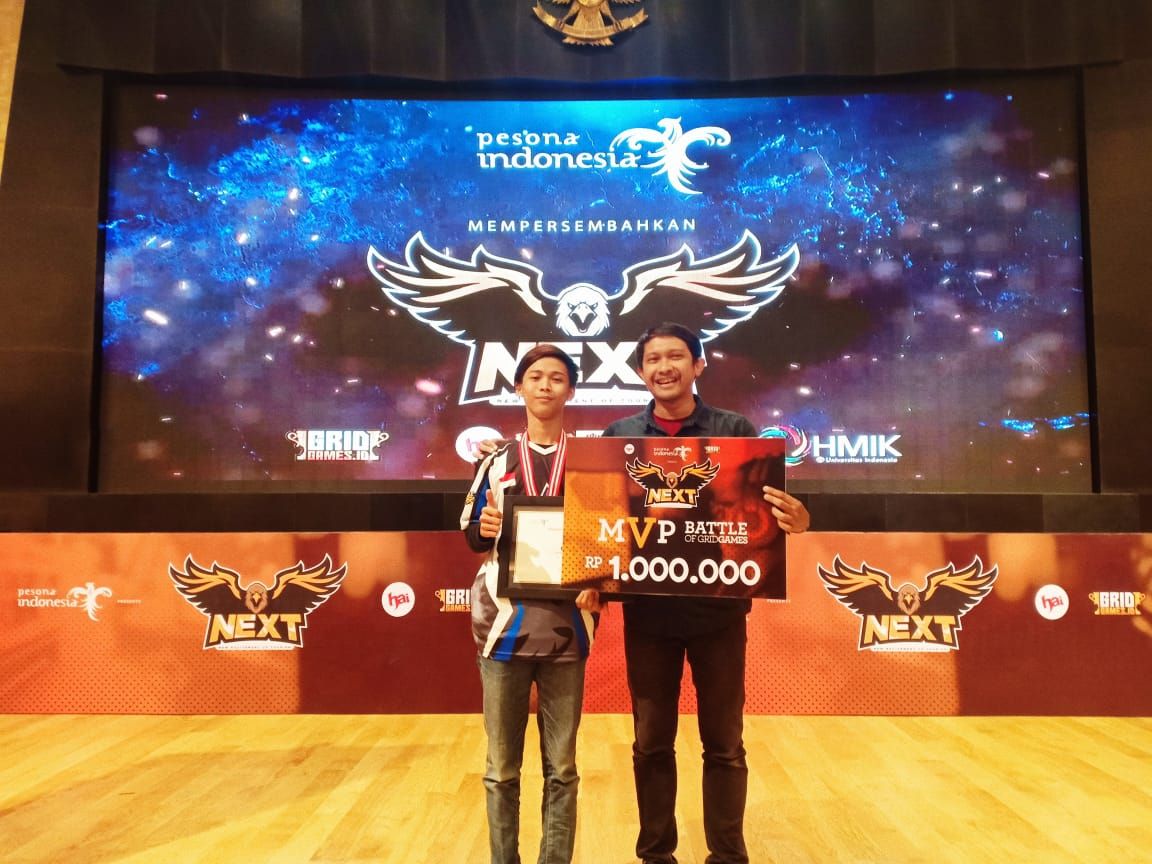 Juara MVP dari tim Ruins eSport di Turnamen N.E.X.T 2019