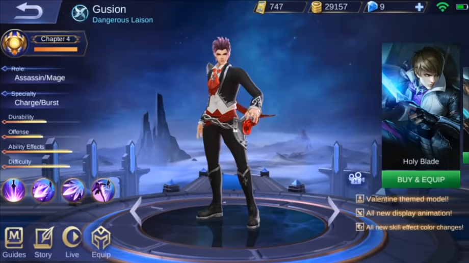 Gussion - Dangerous Skin baru di Mobile Legends