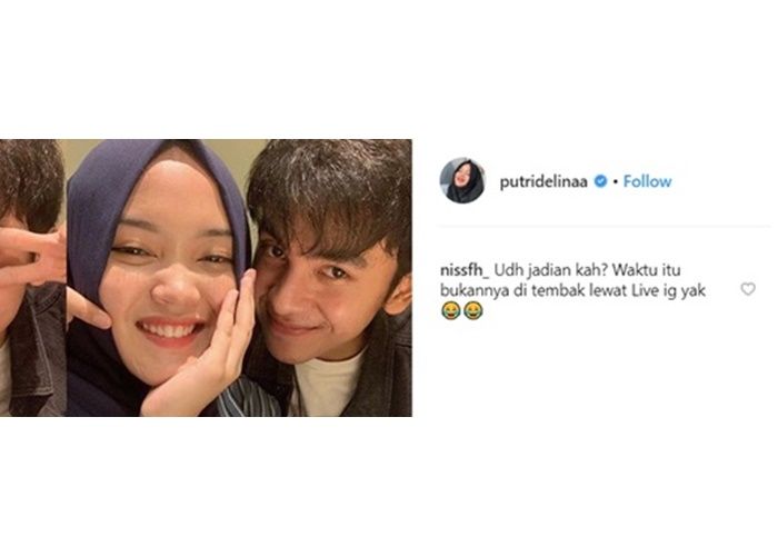 Putri Delina berpacaran dengan Dede Satria?