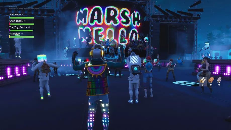 Konser Marshmello dalam game Fortnite