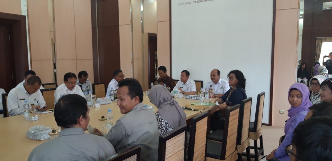 Suasana rapat pemerintah Kabupaten Katingan dan WWF