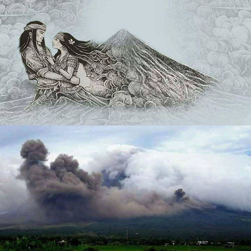 Cerita rakyat Filipina tentang  Gunung Berapi Mayon.