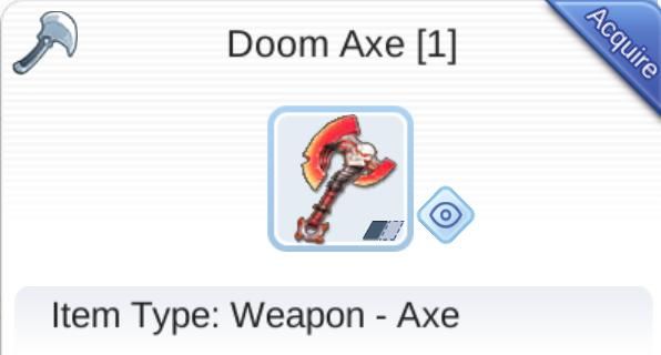 Weapon : Doom Axe