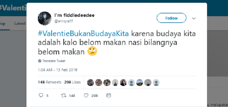 #ValentieBukanBudayaKita