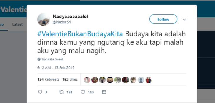 #ValentieBukanBudayaKita