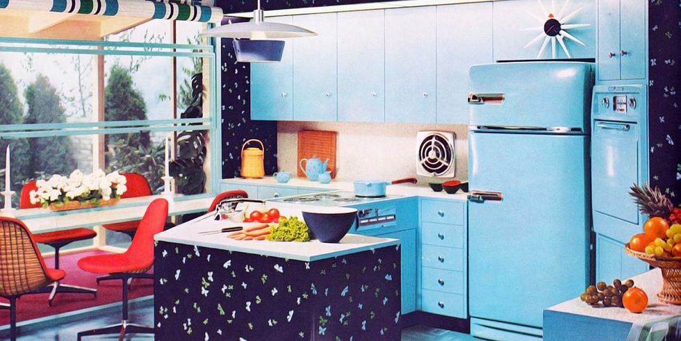 inspirasi dapur retro