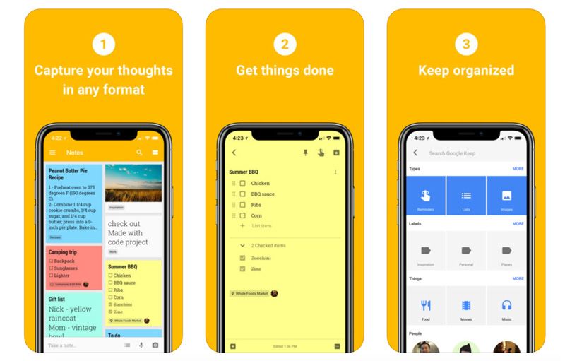 Google Keep iOS