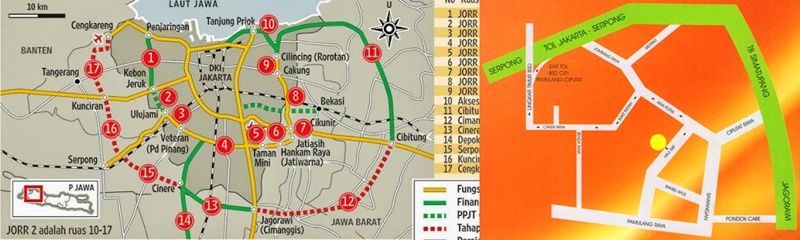 Gunakan berbagai alternatif jalan menuju ke lokasi di saat survei.