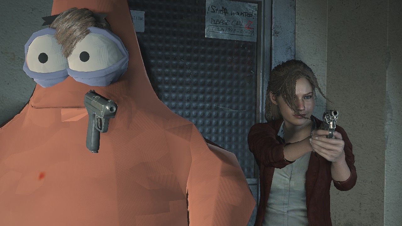 Tampilan Leon sebagai Patrick di Resident Evil 2 Remake
