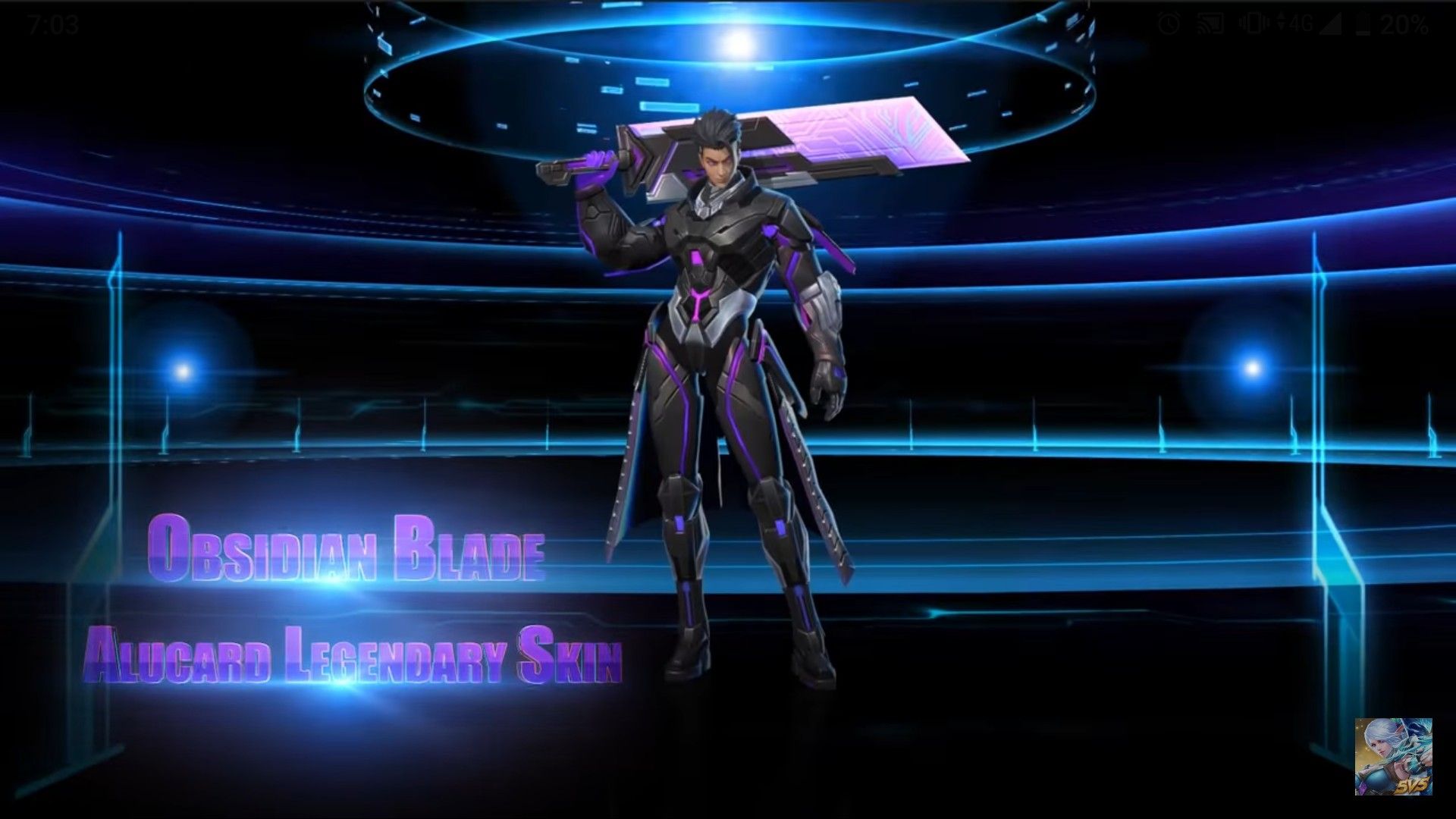 Skin terbaru Alucard, Obsidian Blade