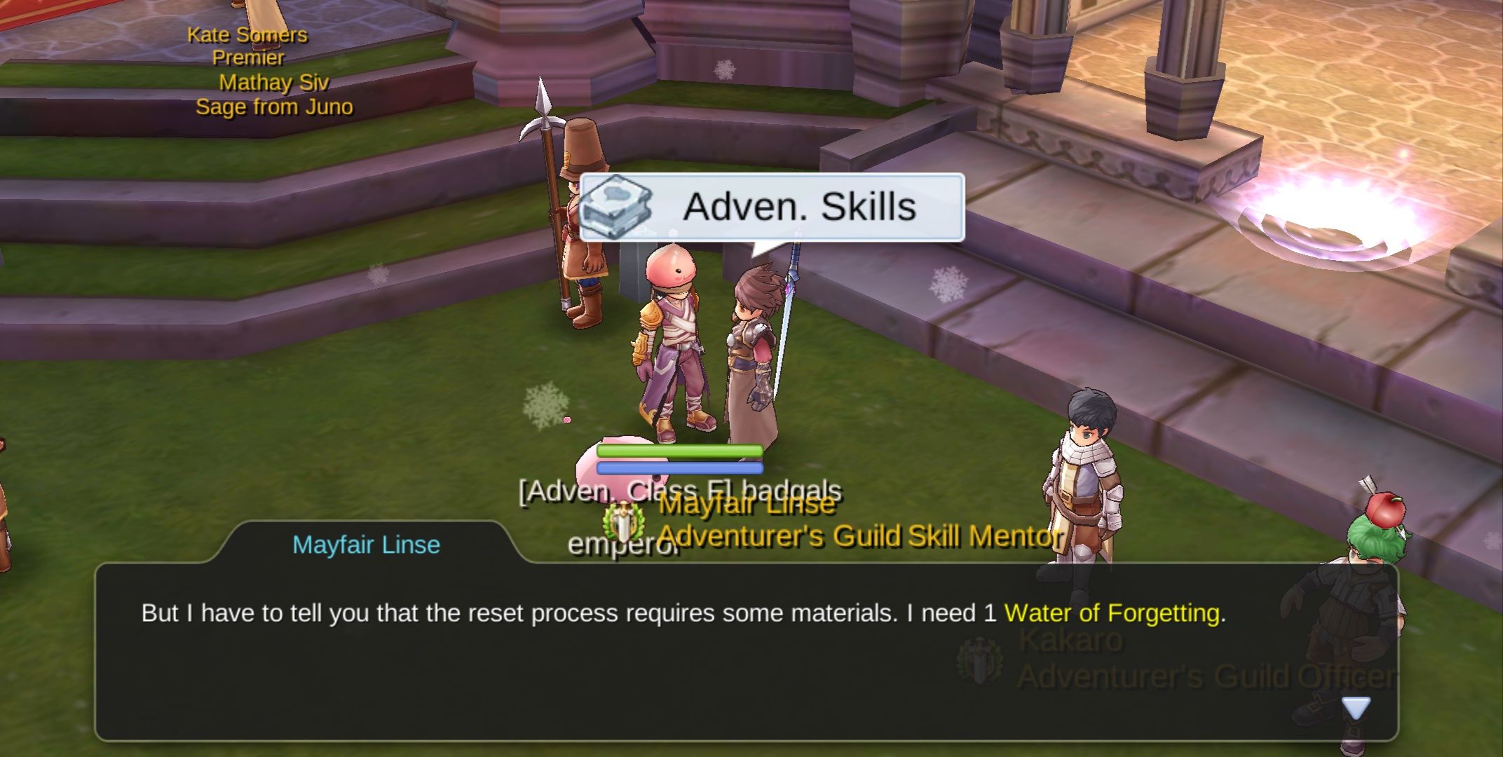 Reset Adventure Skill Point Ragnarok M