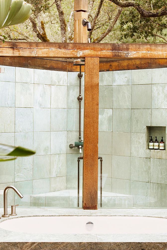 inspirasi shower outdoor