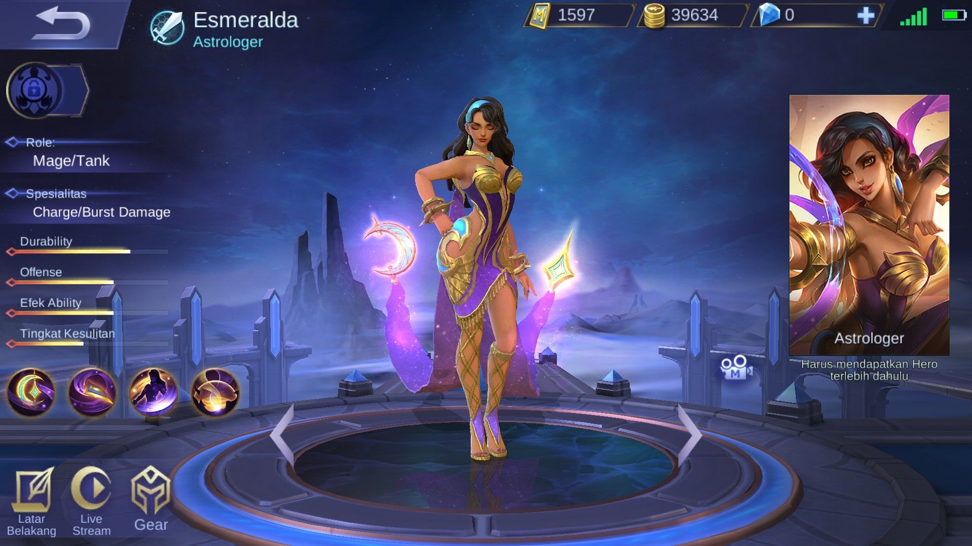 Esmeralda, hero baru Mobile Legends yang muncul di Advanced Server