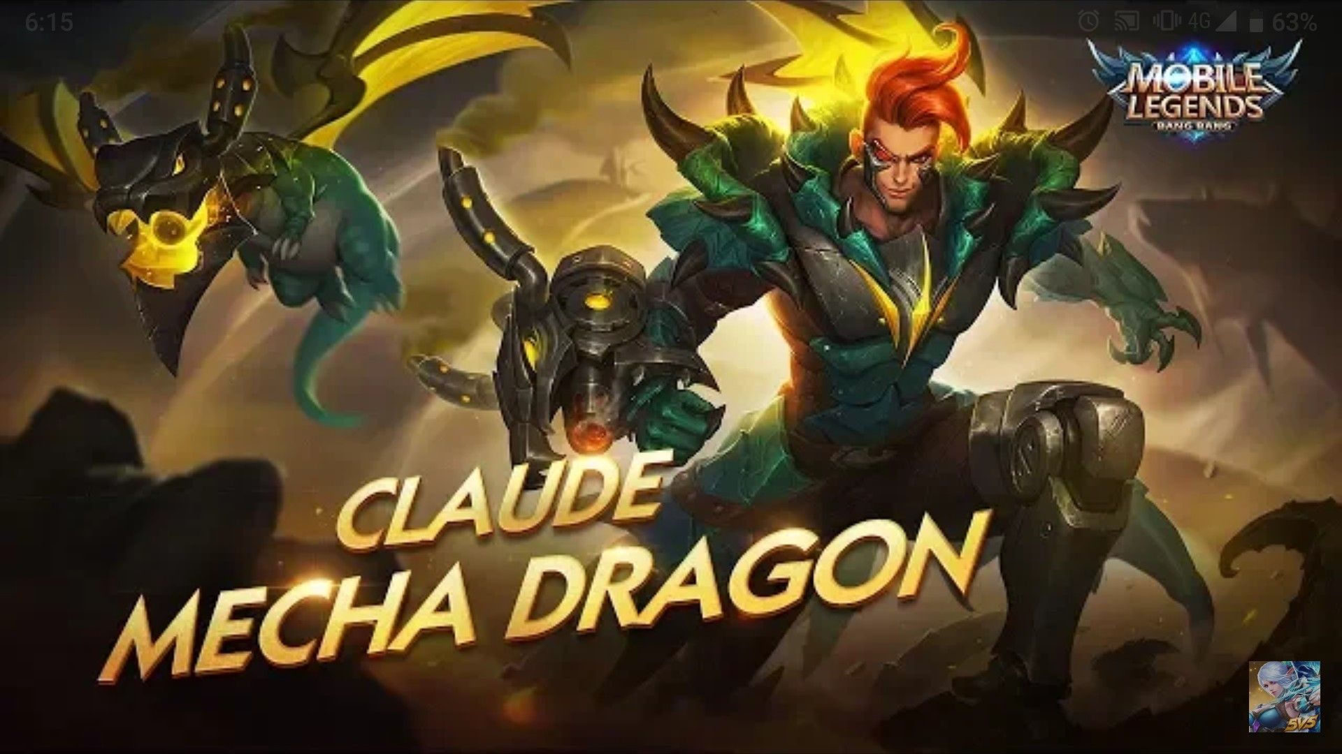 Skin terbaru Claude, Mecha Dragon