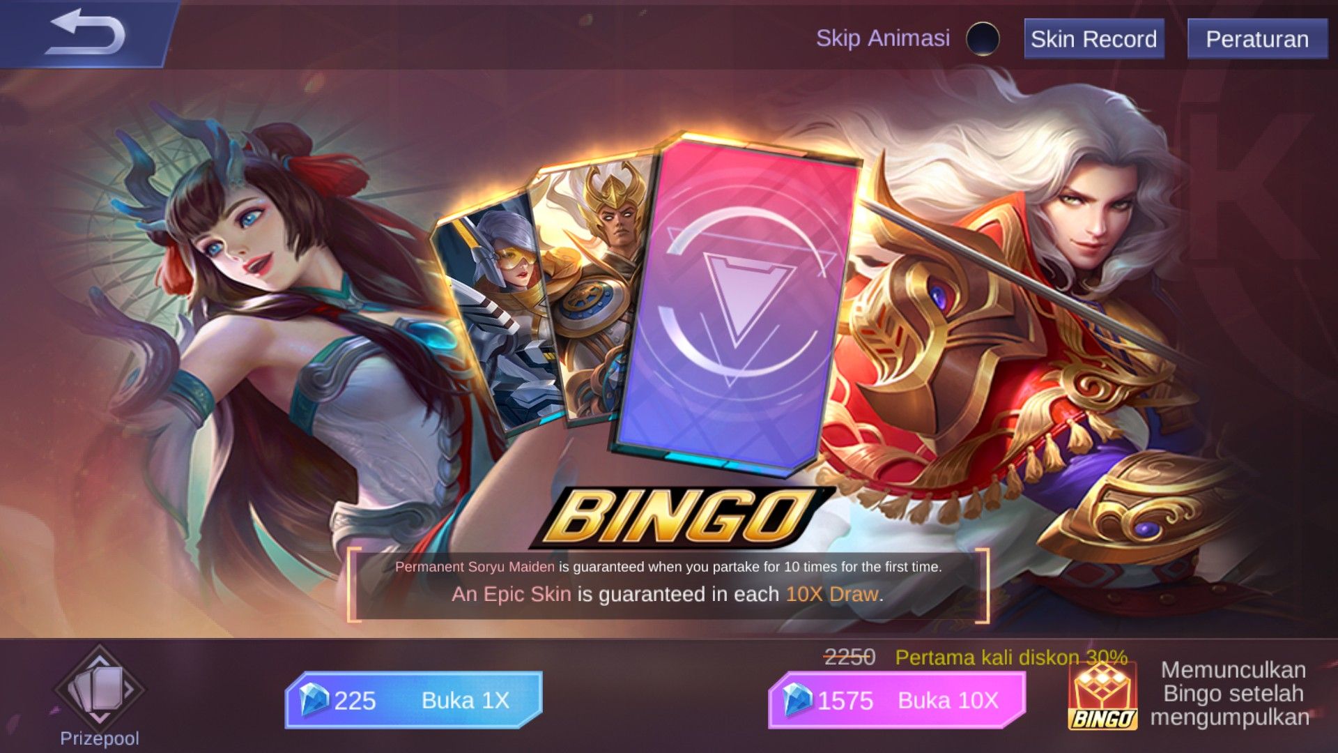 Event baru Mobile Legends, Bingo
