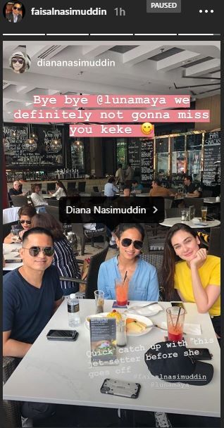 Kepergok makan bersama Luna Maya di Malaysia, Faisal Nasimuddin sebut dirinya tak kan rindu.