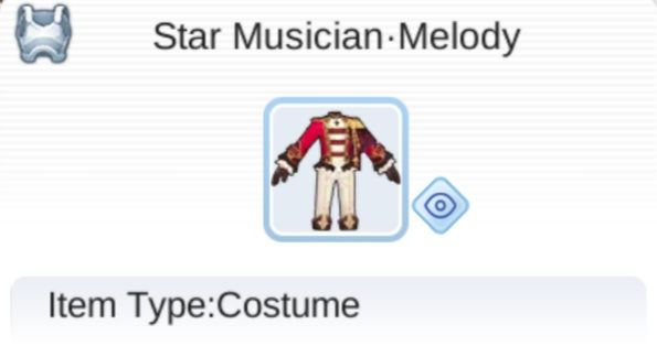 Costume Star Musician Ragnarok M