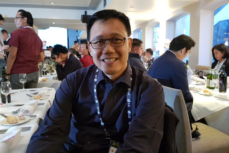 Sales Director LG Electronic Indonesia, Budi Setiawan, Rabu (13/3/2019), dalam rangkaian InnoFest di Sydney, Australia