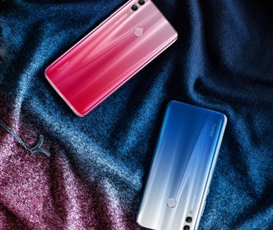 Honor 10 Lite Shiny red dan Sky Blue