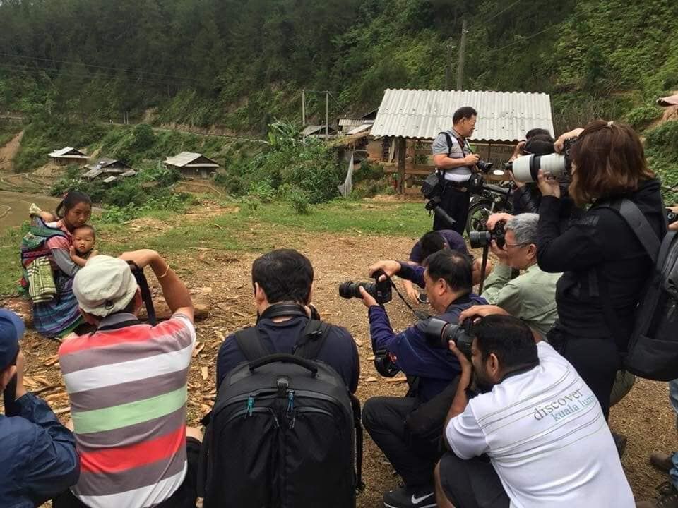 sesi pemotretan foto ibu di Vietnam