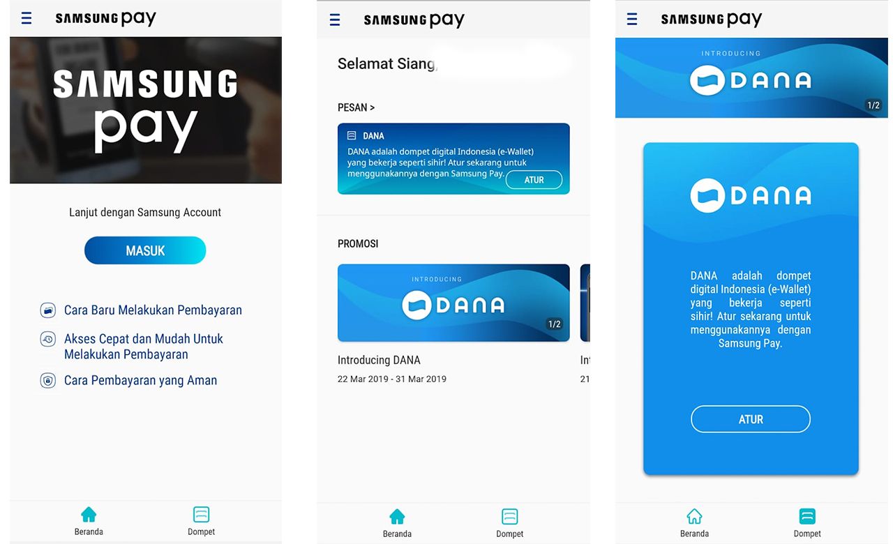 Aplikasi Samsung Pay di Galaxy A
