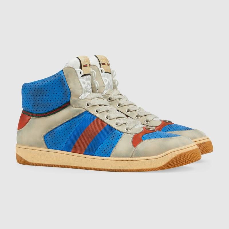 Men's Screener Leather High-Top Sneaker