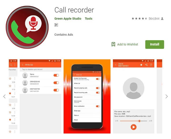 Call Recorder by Green Apple Studio