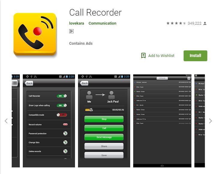 Call Recorder by lovekara