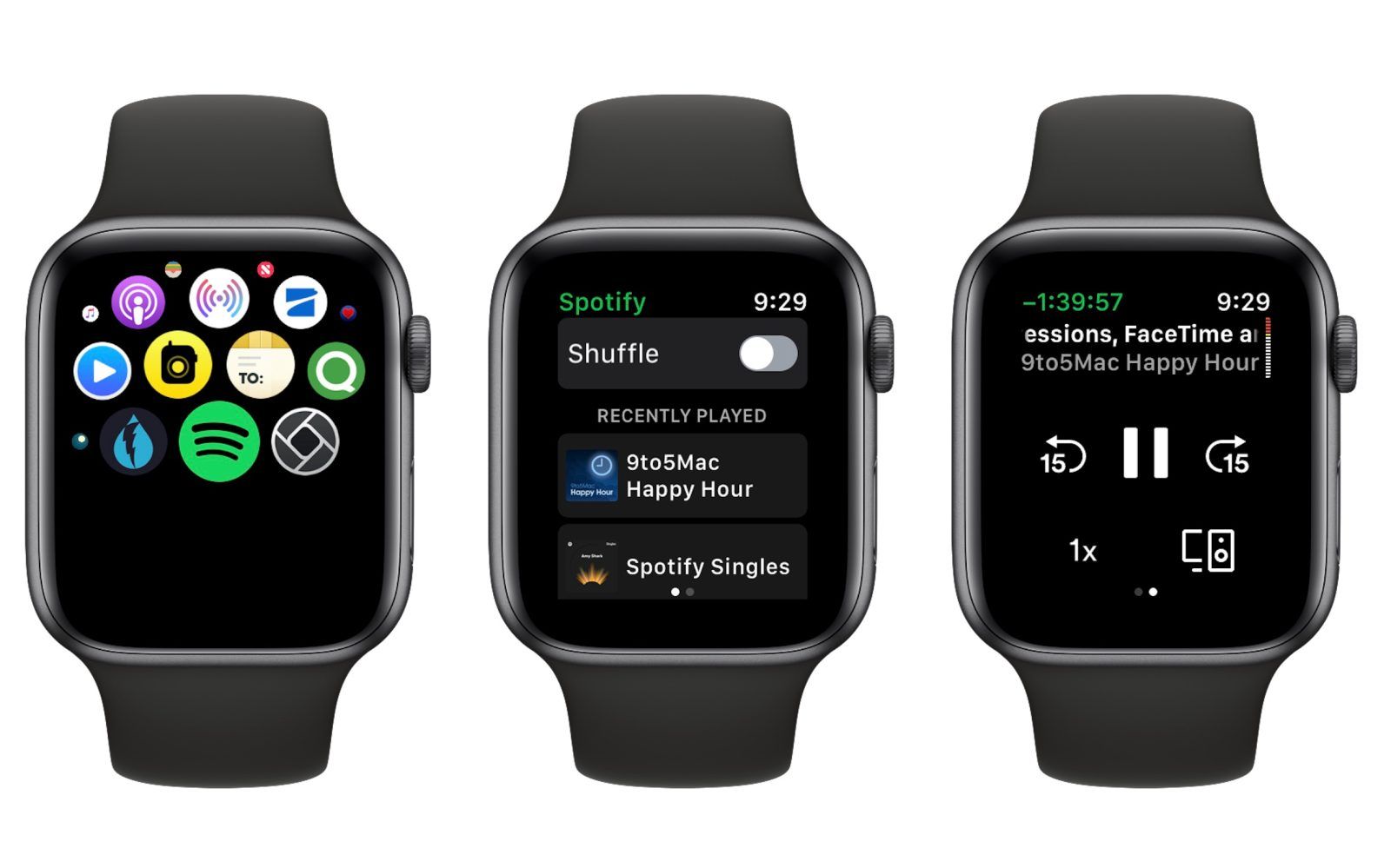 Spotify di Apple Watch