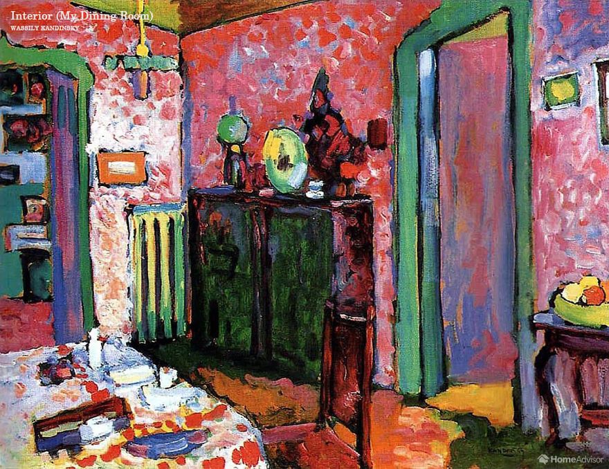 ‘Interior (My Dining Room)’ karya Wassily Kandinsky