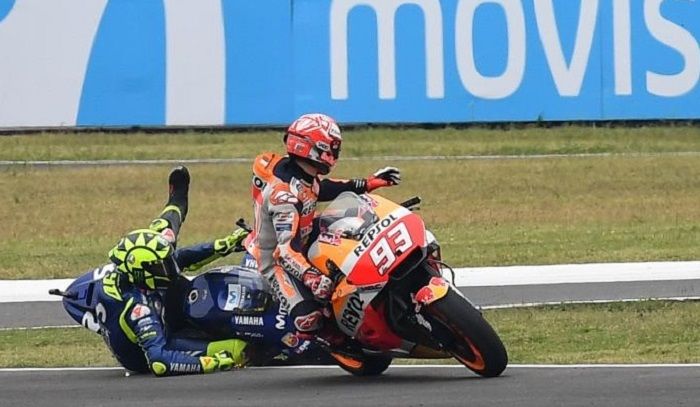 Termas Clash Valentino Rossi vs Marc Marquez