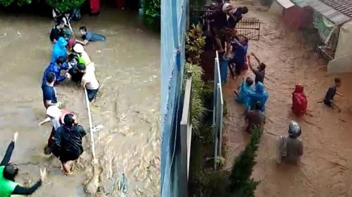 Banjir bandang di SDN 106 Ajitunggal Cijambe, Ujungberung, Bandung