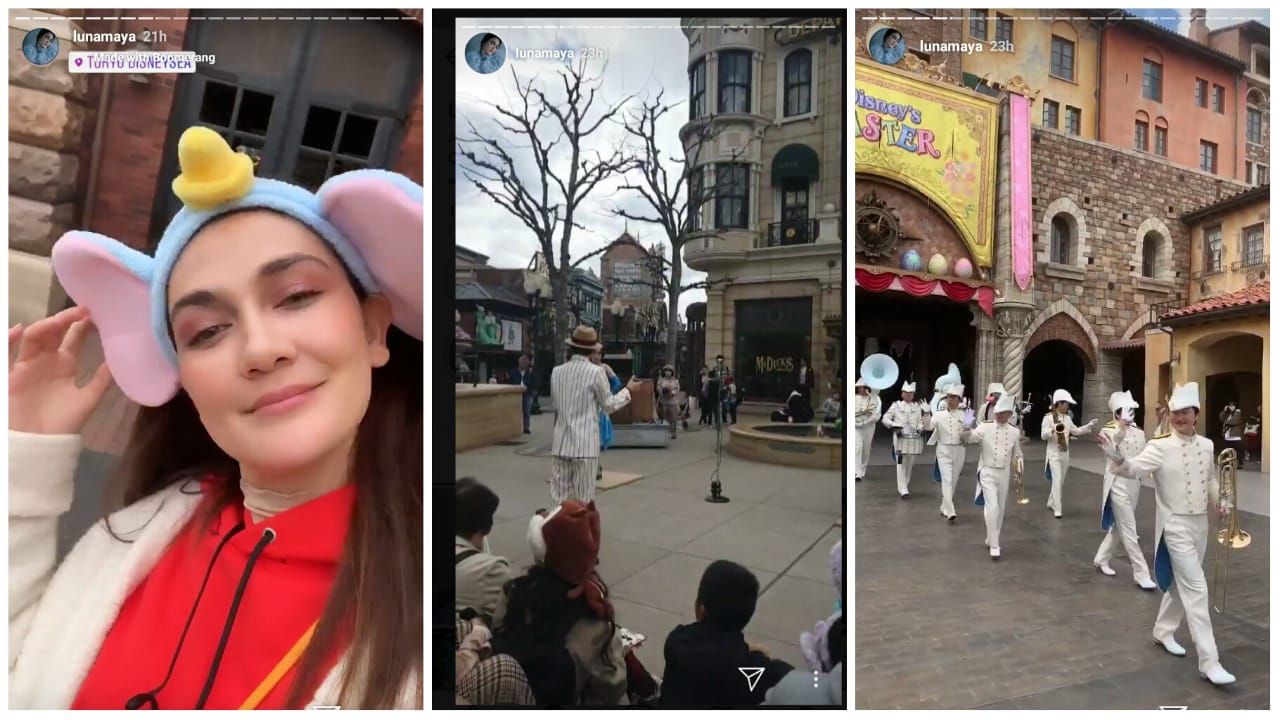 Luna maya liburan di tokyo disney sea 